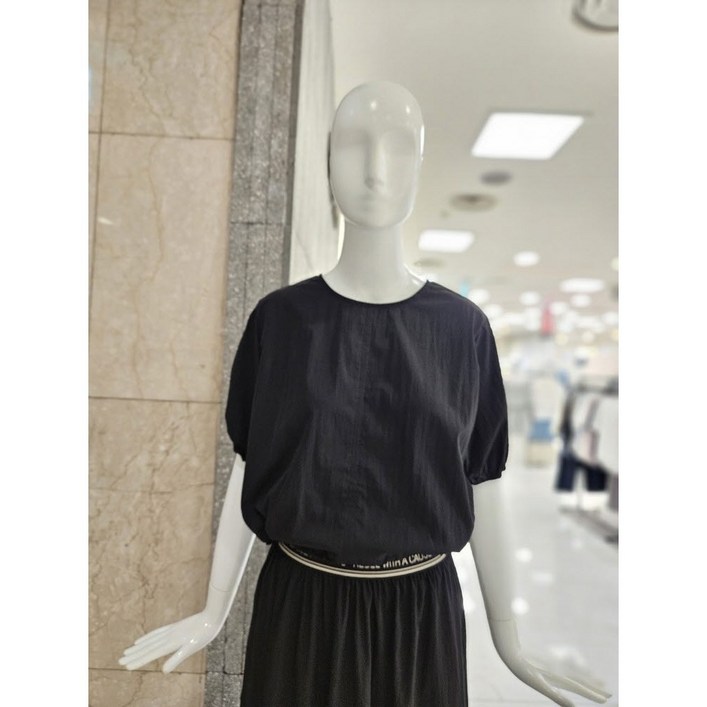 밸리걸 라운드 바스락 스트링 블라우스 821100