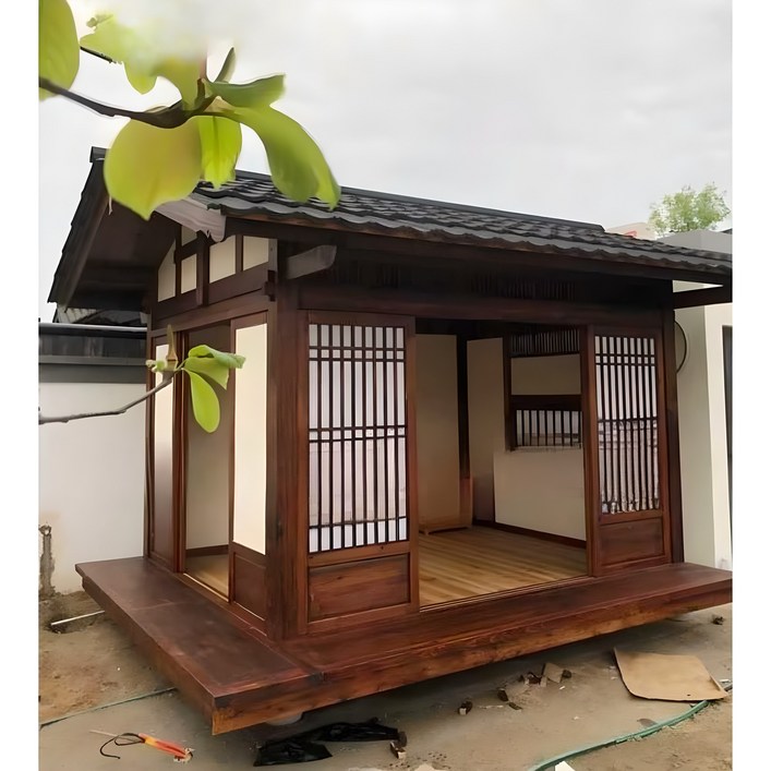 한옥 원두막 야외 정자 파고라 썬룸 방갈로  인테리어 카페