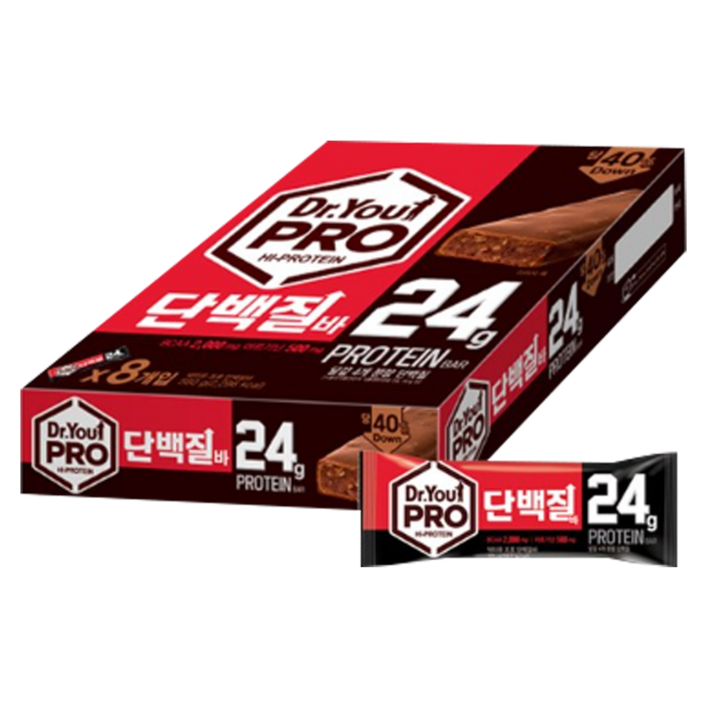 기타브랜드 오리온 닥터유 프로 단백질바 70g 기타헬스보조제, 560g, 1개