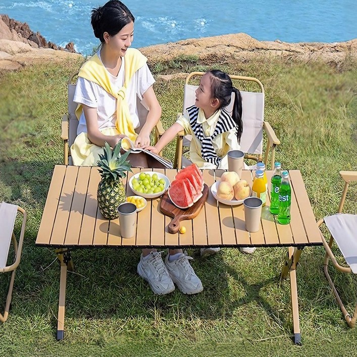 모아캠프 아웃도어 접이식 폴딩 캠핑테이블, 우드 모아캠프 아웃도어 접이식 폴딩 캠핑테이블, 우드