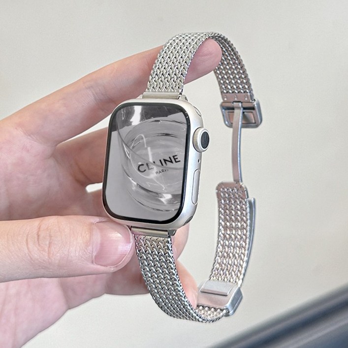 아이라 애플워치 호환 슬림 메탈 스트랩 밴드 38/40/41mm
