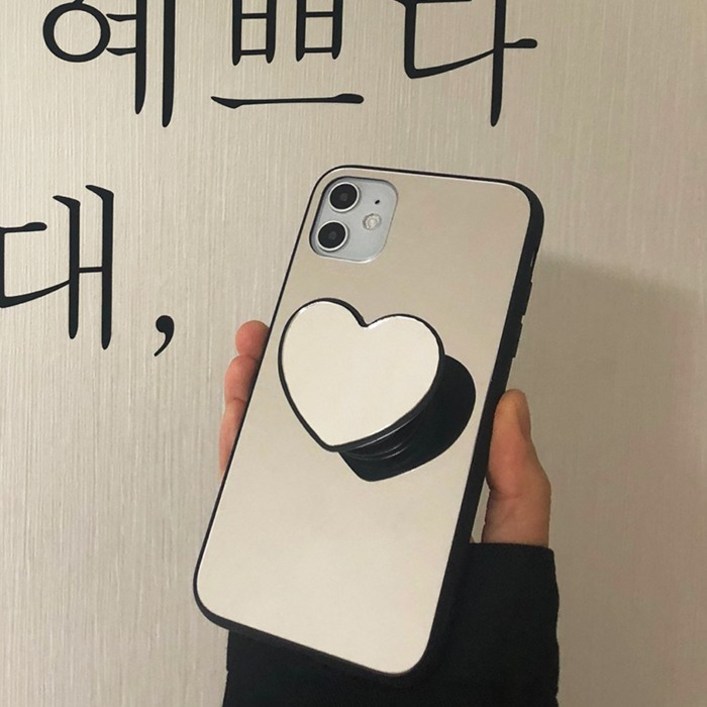 HSD 아이폰 갤럭시 하트스마트톡 올미러 케이스