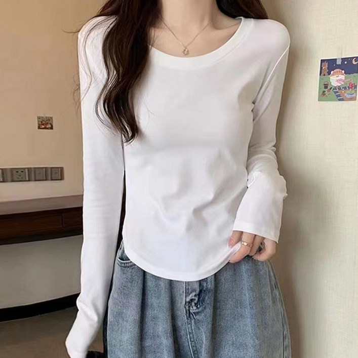 로렌미 플루아 라운딩 크루넥 티셔츠 S250811FW7