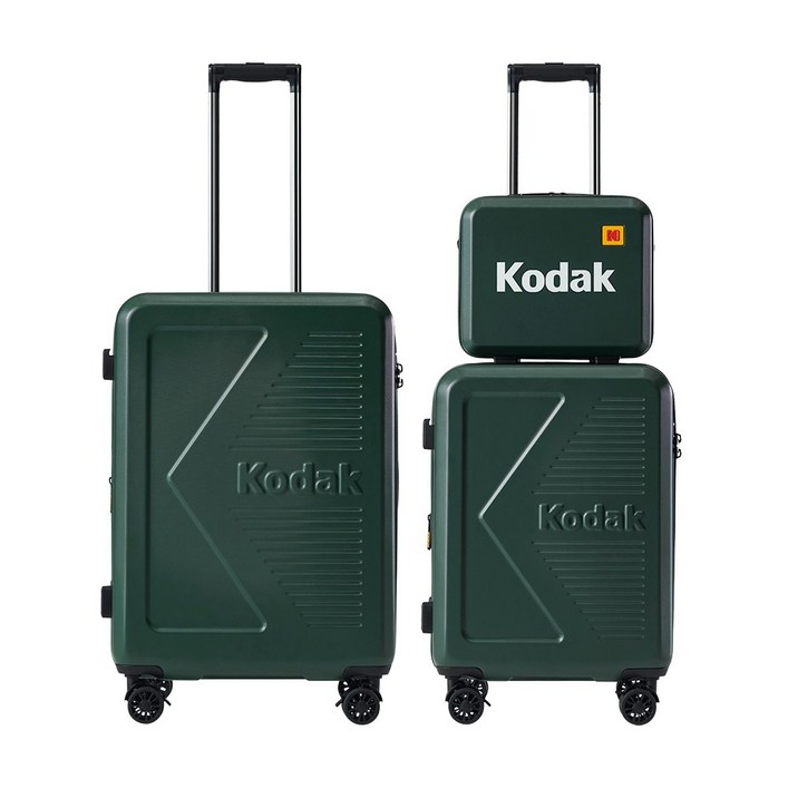 코닥 고잉 캐리어 3종 풀세트 그린 26인치20인치미니캐리어26인치 커버베이직 파우치 5종