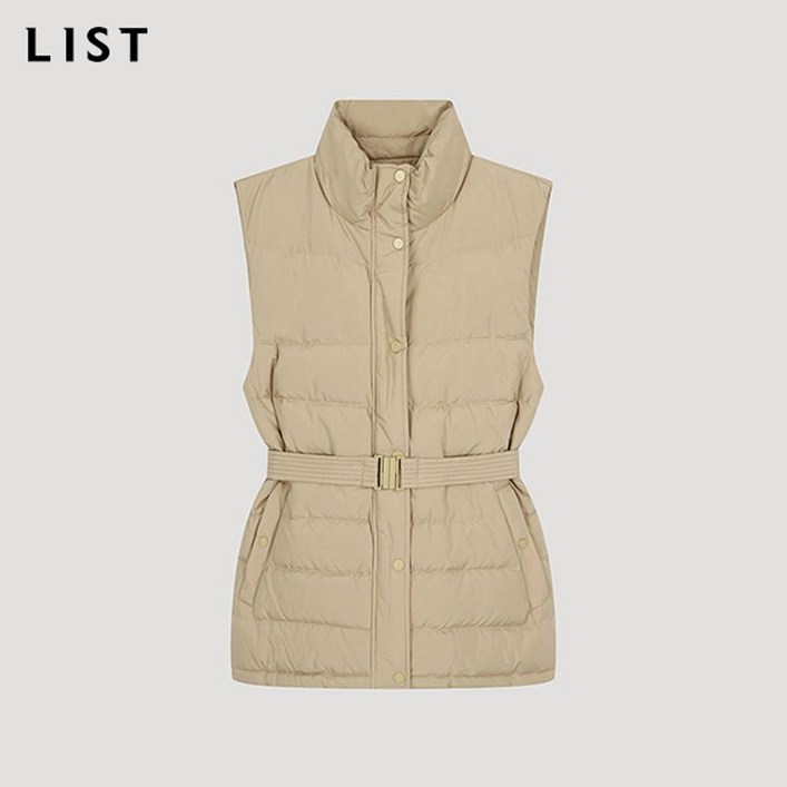 리스트 덕 다운 패딩 베스트 TSDVTO82030 BE