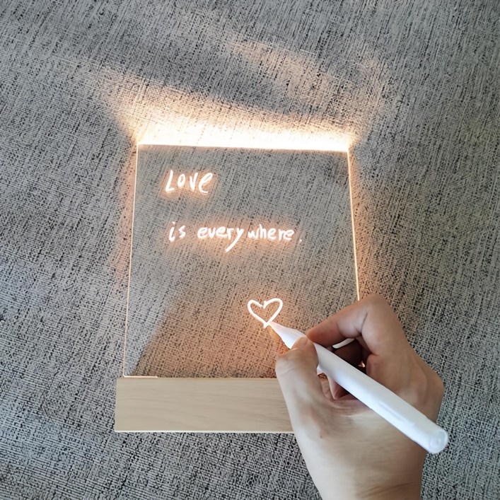 라도스트 아크릴 그리는 무드등 + 마카펜 + 펜슬