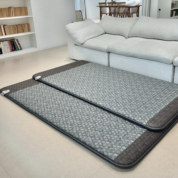 노벨상 수상 그래핀원단 사용 한일의료기 국산 고급형 전자파 없는 그래핀 탄소매트 두꺼운 카본 전기매트 부모님 선물 추천 25년형 애쉬 그레이, 싱글100×200