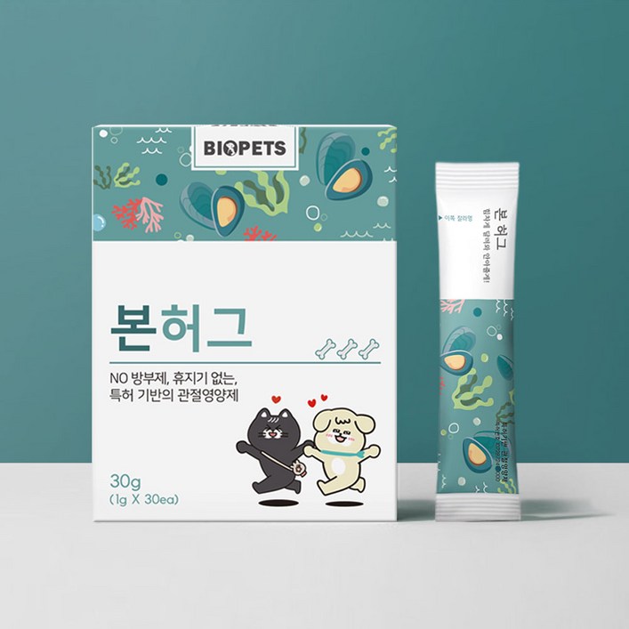 강아지 고양이 관절영양제 본허그 30EA, 1개