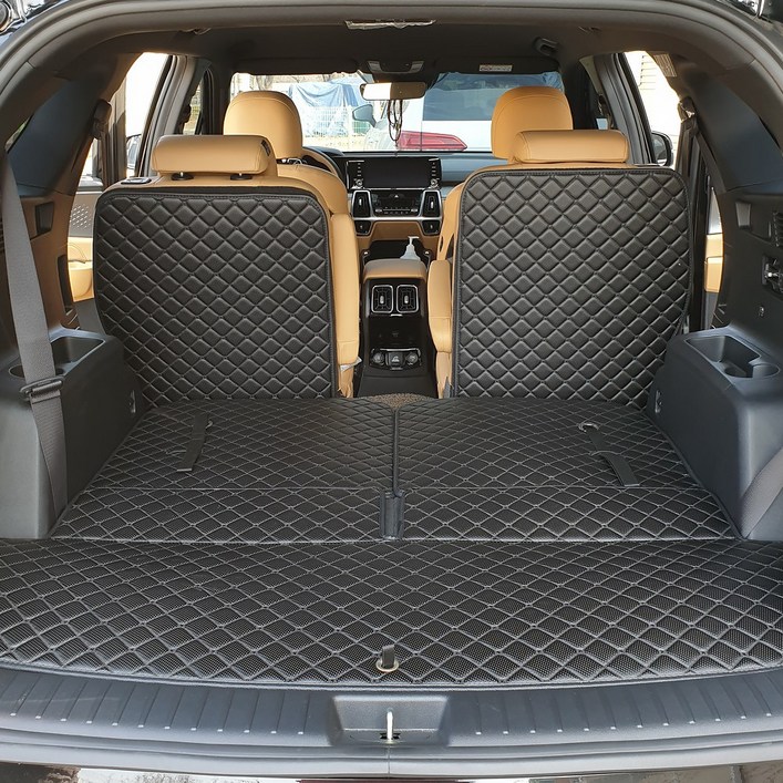 아이빌 더 뉴 팰리세이드 신형퀼팅 4D 자동차 트렁크매트  2열등받이 풀세트