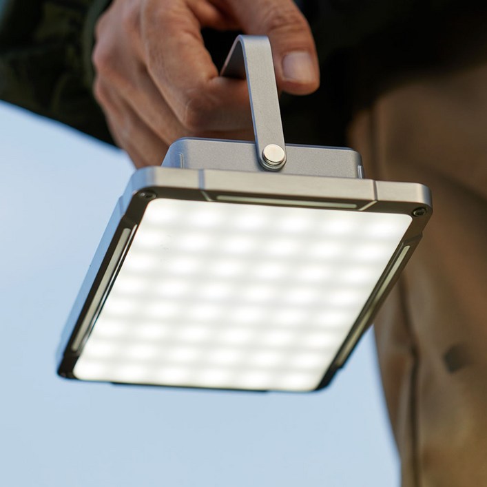 써드라인 초경량 알루미늄 9000mAh 대용량 LED 캠핑 랜턴 플러드 라이트 메인 조명 캠핑 조명, 1개