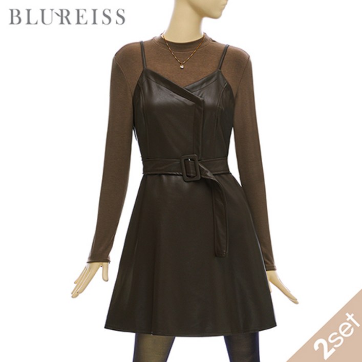 레더뷔스티에원피스이너티셔츠SETBI4F1OP3141