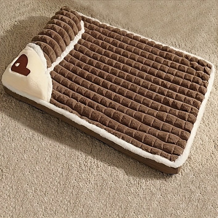 강아지 매트, 사계절 범용 켄넬, 겨울용 탈부착 및 세탁 가능한 바닥 매트, 강아지 수면 매트, 애완동물 척추 보호 소프트 매트, 개 침대,펫 슬리핑 패드,탈착식 매트