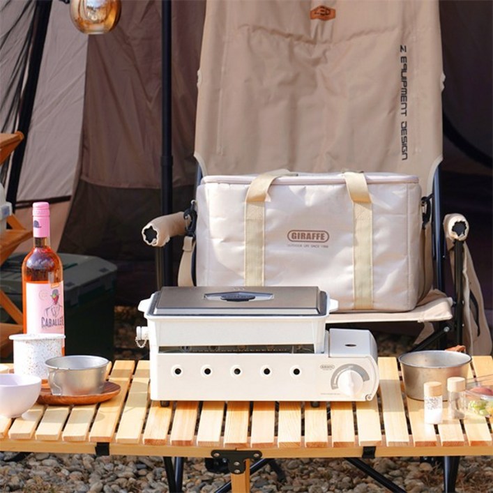 [슈퍼HOT][GIRAFFE] 지라프 구이바다 세라믹 아이보리 에디션M 풀세트+손잡이 2p