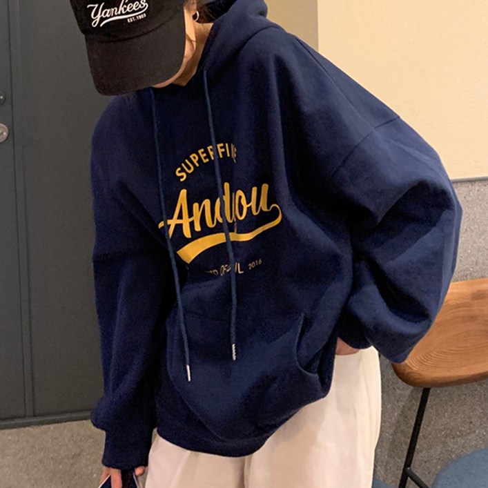 cammello 여성 캠퍼스룩 후드티 봄가을 레터링 후드 맨투맨 긴팔티