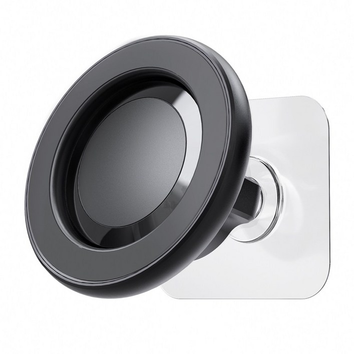 스마트 맥세이프 벽 거치대 접착식 볼헤드, 1개, 블랙