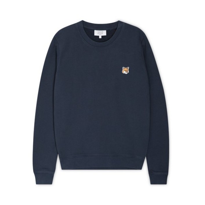 백화점정품 메종키츠네 티셔츠 여성 폭스 헤드 잉크 블루 맨투맨 LW00302KM0001 IB