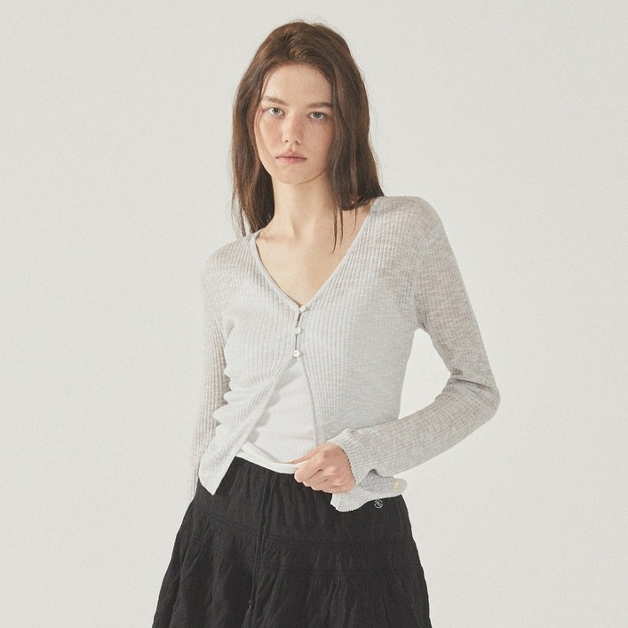 후아유 썸머 오픈 버튼 가디건  WHCKF2751F