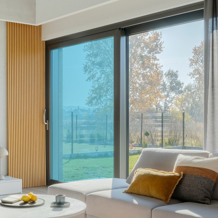 햇빛차단연구소 창문 자외선차단 필름 단열필름 베란다 유리창 아파트 사생활보호, 네추럴블루