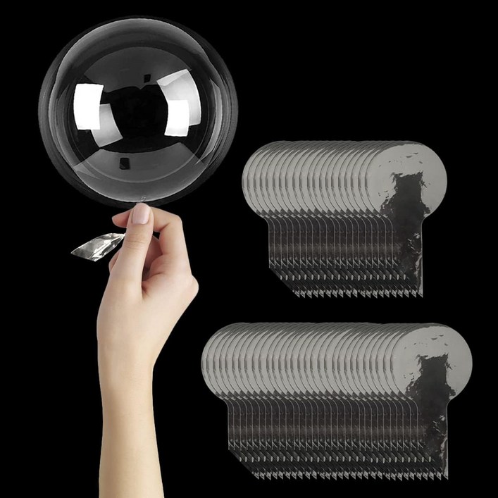 50 개 8 인치  12 인치  18 인치  20 인치 보보 풍선, 투명 풍선, PVC 풍선 투명 거품 풍선, 투명 보보 풍선 DIY 웨딩 생일 크리스마스 실내 야외 파티 장, 50개, 8인치 보보 풍선