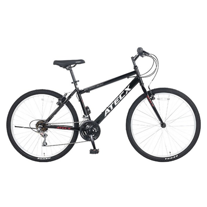 클릭 보스톤 26인치 21단 MTB 자전거, 블랙 완조립, 1개, 170cm