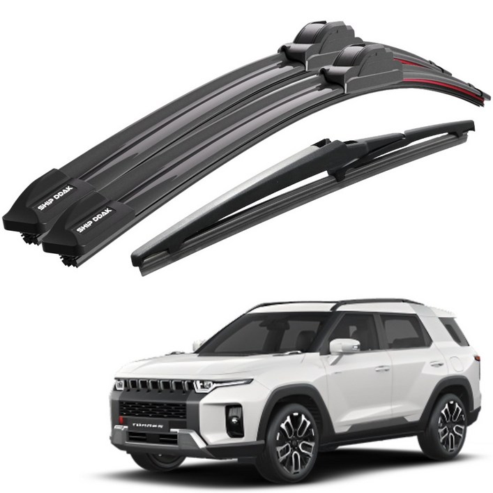 쉽딱 트리플 전면 후방 와이퍼 3P 세트