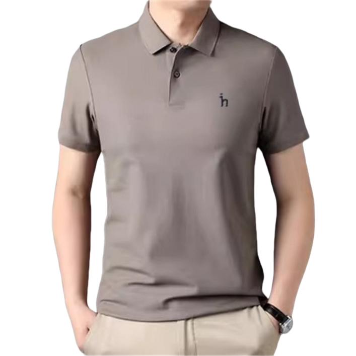 남자 반팔 티셔츠 비즈니스 반팔티 여름 새로운 옷깃 캐쥬얼 느슨하고 멋있는 패션 디자인 티셔츠