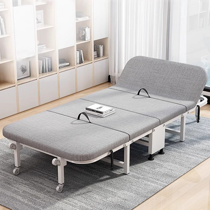 4단 접이식 침대 조절 가능, 사무실 낮잠용 휴대용 다목적 침대