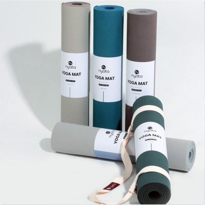 니아타 요가 매트 TPE 6mm 183x61 가볍고 편한 초보자 운동매트 홈트매트, 1개, 딥 그린