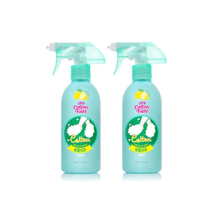 온더바디 코튼풋 발을 씻자 풋샴푸 레몬향 385ml X 2개, 1개입 온더바디 코튼풋 발을 씻자 풋샴푸 레몬향 385ml X 2개, 1개입