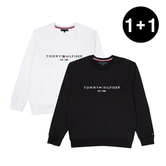 1+1 타미진스 자수 공용 맨투맨