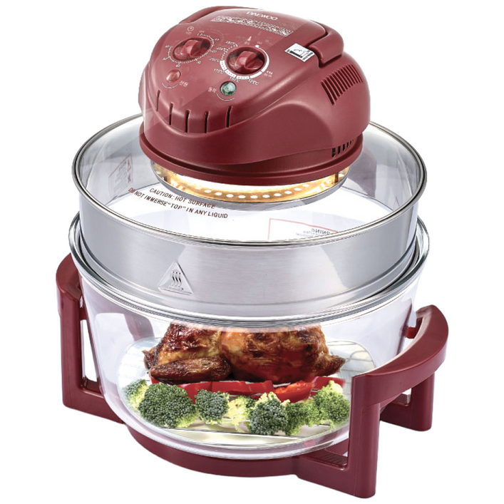 대우 광파오븐(레드와인) 할로겐램프 12L 확장링 18L 컨벡션 훈제기 광파 오븐, 대우 광파오븐(레드와인)