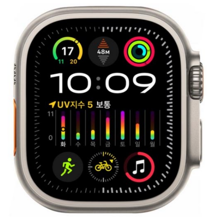 기업렌탈제품 APPLE 워치 울트라2 49mm Cellular 내추럴 티타늄호환스트랩충전케이블포함