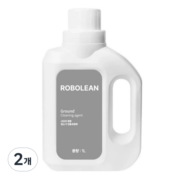 로보린 샤오미 전용세제 호환 1L 로봇청소기 전용세정제 클리너, 2개, 로보린