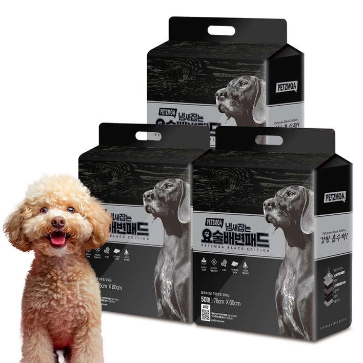 페츠모아 냄새잡는 요술배변패드 대형 레몬향