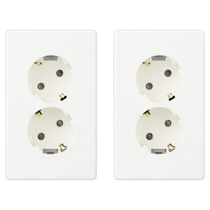 진흥전기 V시리즈 2구 콘센트, 2개