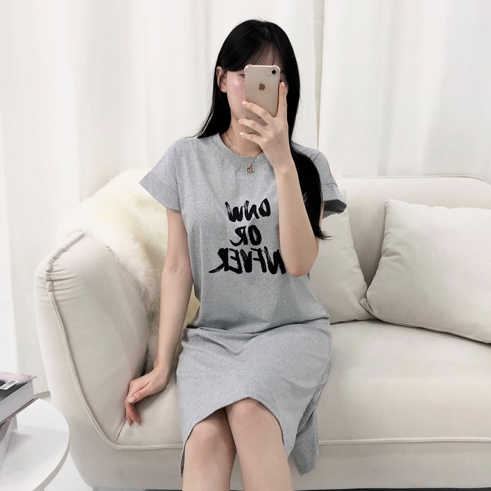 피어니스트 가오리핏 반팔 오버핏 롱원피스 빅사이즈 포함