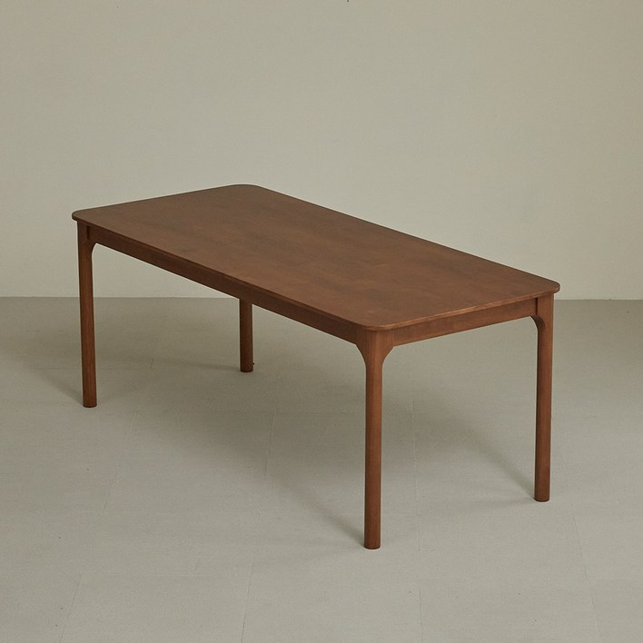 스칸딕 워즈 원목식탁 방문설치, 월넛, 6인용