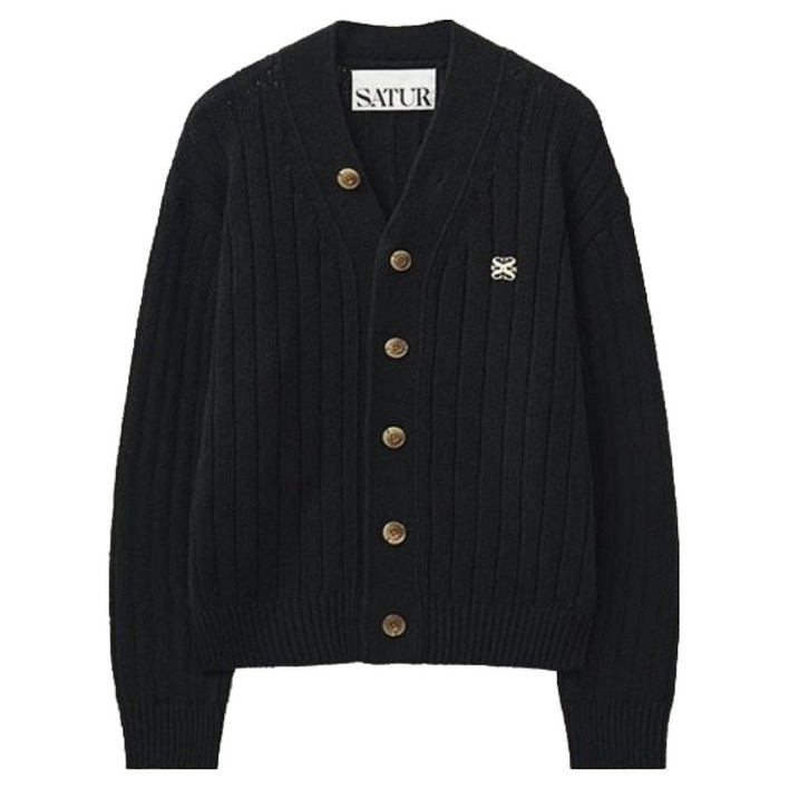 세터 남녀공용 파로 오버 사이즈 부클 가디건 SA233MKC03