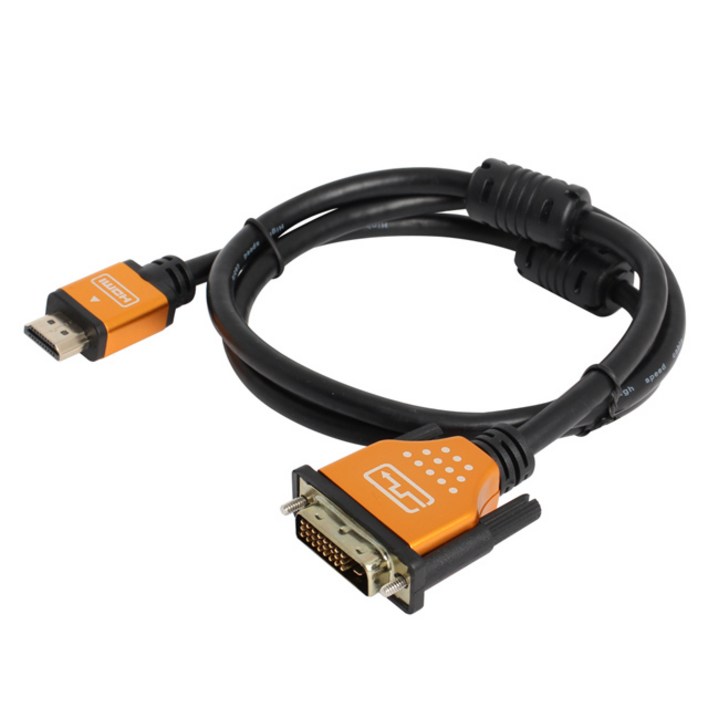 엠비에프 DVI to HDMI 골드 메탈 케이블 MBFDMHMG015, 1개, 1.5m 엠비에프 DVI to HDMI 골드 메탈 케이블 MBFDMHMG015, 1개, 1.5m