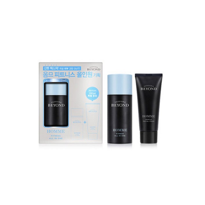 비욘드 옴므 피트니스 올인원 100ml 젠틀 페이셜 폼 100ml, 1세트 비욘드 옴므 피트니스 올인원 100ml 젠틀 페이셜 폼 100ml, 1세트