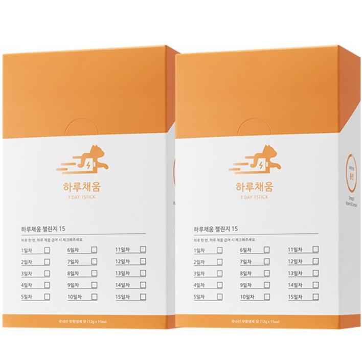 프로젝트21 하루채움 고양이 간식 종합영양제 12g, 15p, 2개, 피부피모, 닭고기맛 프로젝트21 하루채움 고양이 간식 종합영양제 12g, 15p, 2개, 피부피모, 닭고기맛