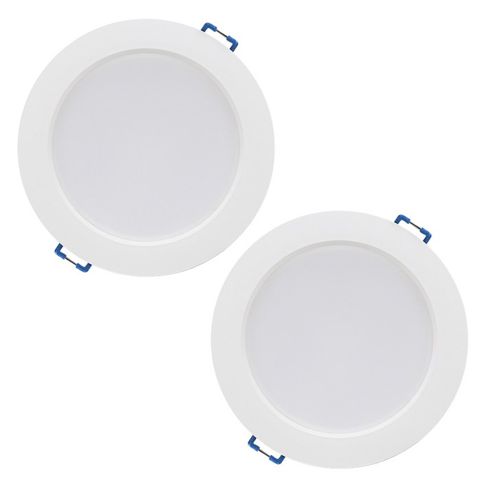 LED 플리커프리 다운라이트 17cm 15W, 주광색, 2개 LED 플리커프리 다운라이트 17cm 15W, 주광색, 2개
