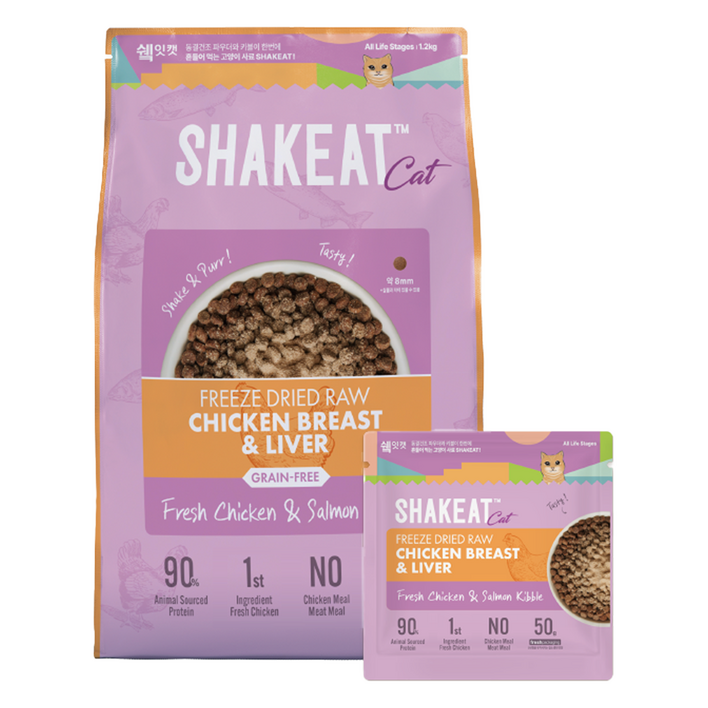 쉨잇 전연령 캣 동결건조 프레시 키블 건식사료 24p, 닭, 1.2kg, 1개