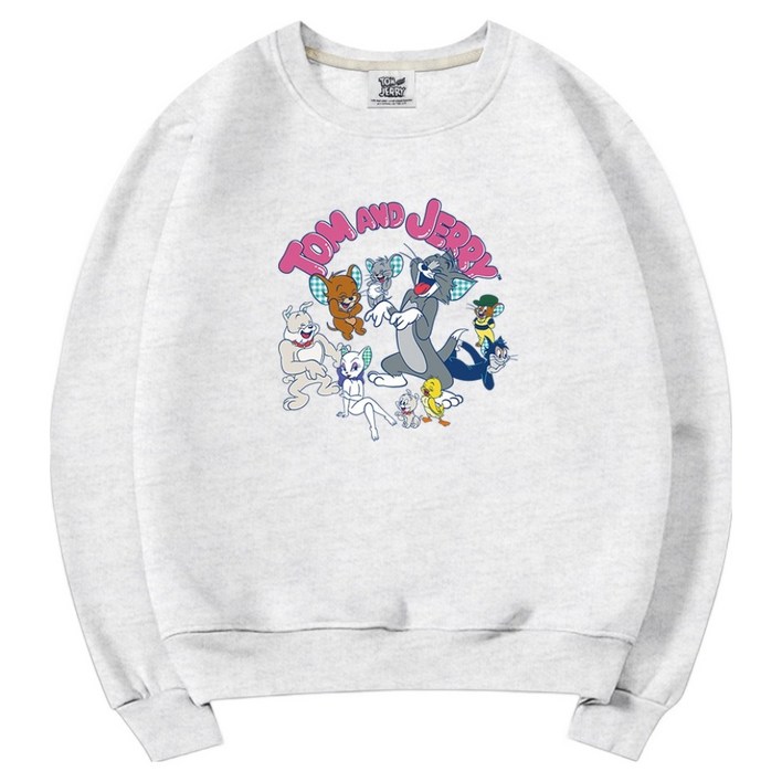 일루소 남녀공용 톰과제리 톰앤제리 프렌드 맨투맨