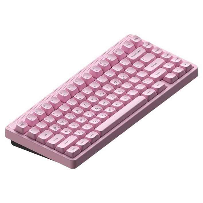 누피 기계식 유무선 텐키리스 키보드, 저소음맥스블러시축, NODE75 HP, 라이트 핑크