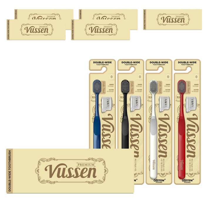 뷰센 더블와이드 칫솔  보호캡, 4개입, 6개