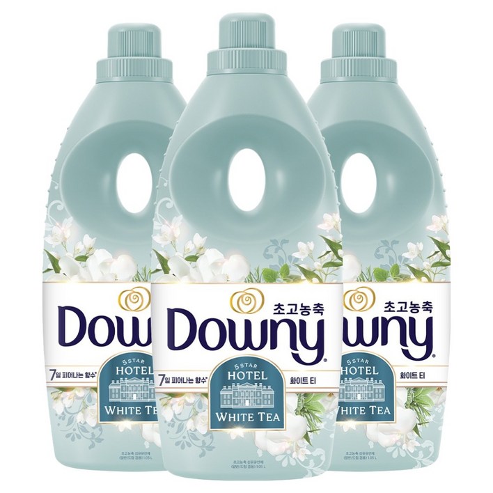다우니 7일향수 초고농축 섬유유연제 화이트티 본품