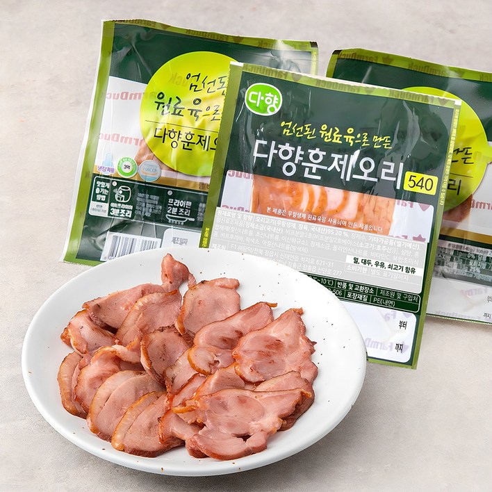 다향오리 엄선된 원료육으로 만든 다향훈제오리, 540g, 1개