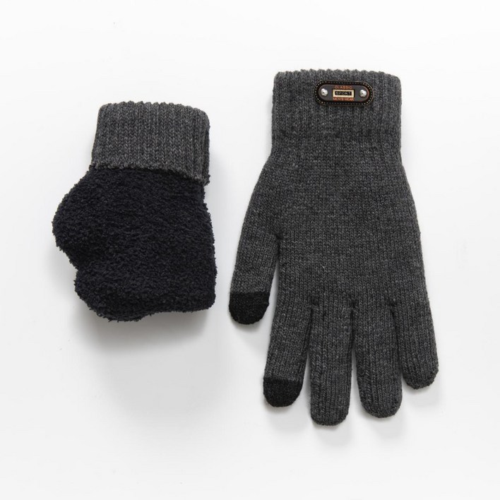 르미다 남성용 두꺼운 명품 니트 터치 장갑 양손착용 세트