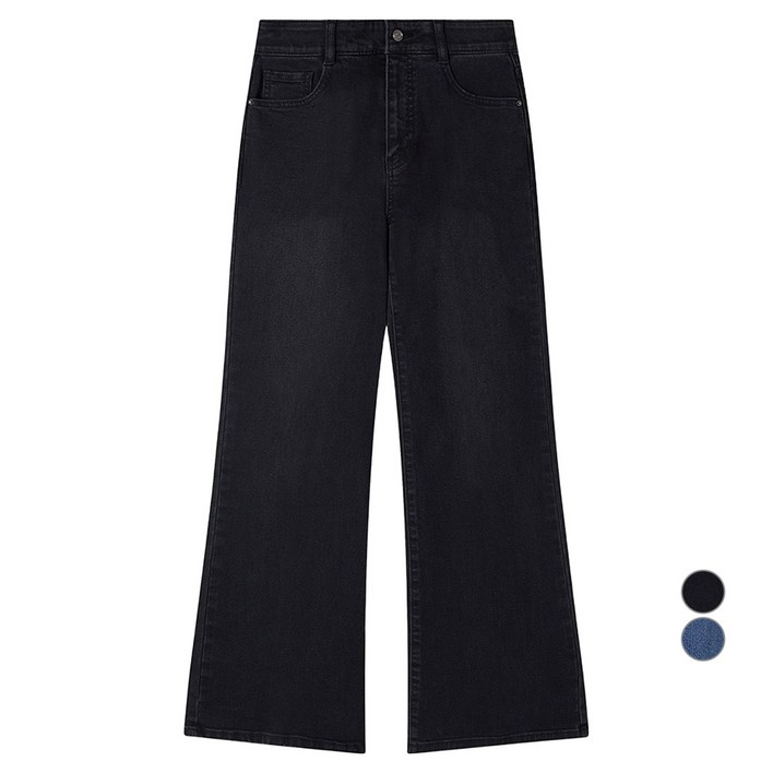 로엠 여성용 플레어핏 데님 팬츠